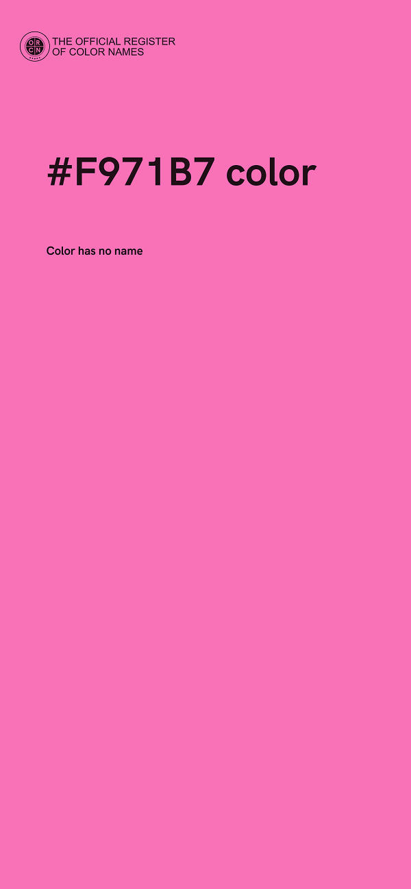 #F971B7 color image