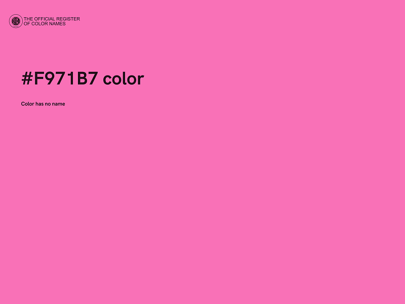 #F971B7 color image