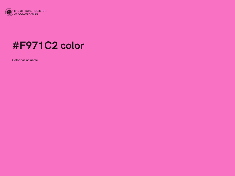 #F971C2 color image