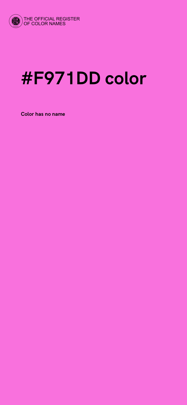 #F971DD color image