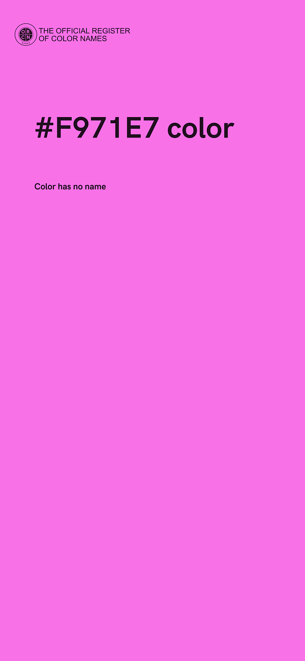 #F971E7 color image