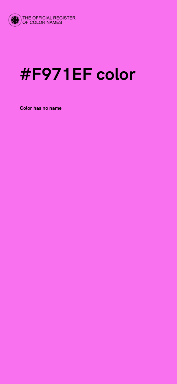 #F971EF color image