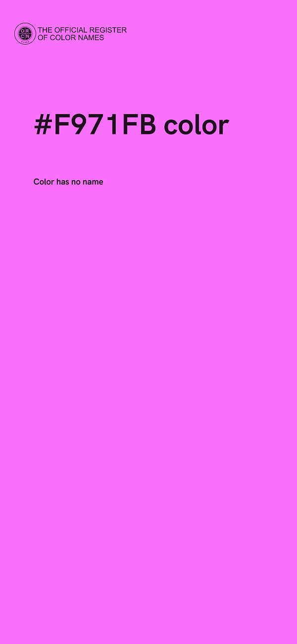 #F971FB color image