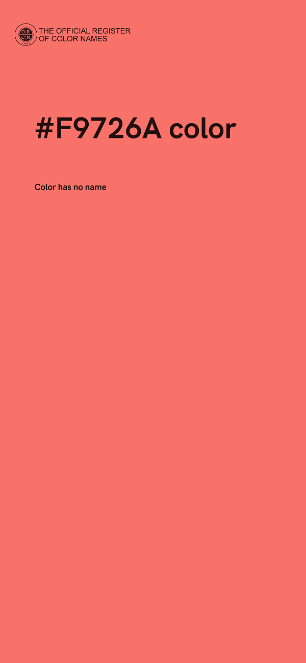 #F9726A color image