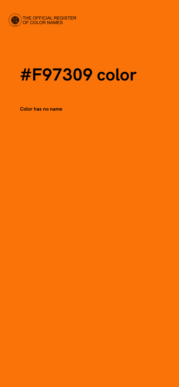 #F97309 color image