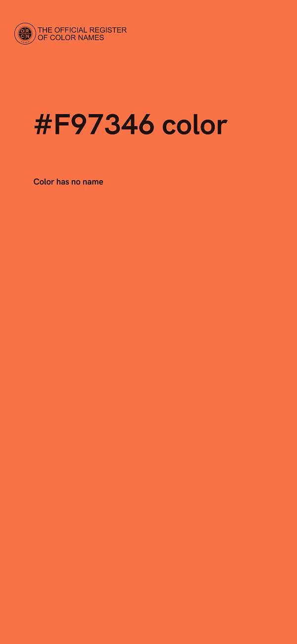 #F97346 color image