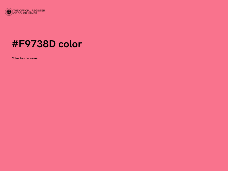#F9738D color image