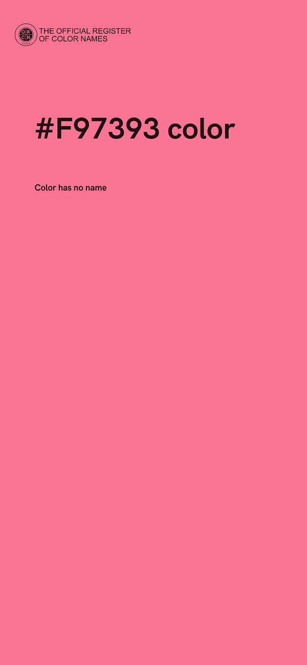 #F97393 color image