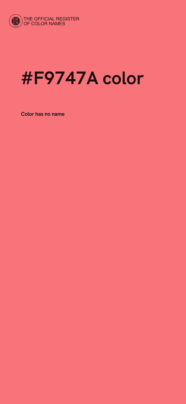 #F9747A color image