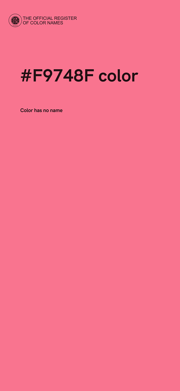 #F9748F color image