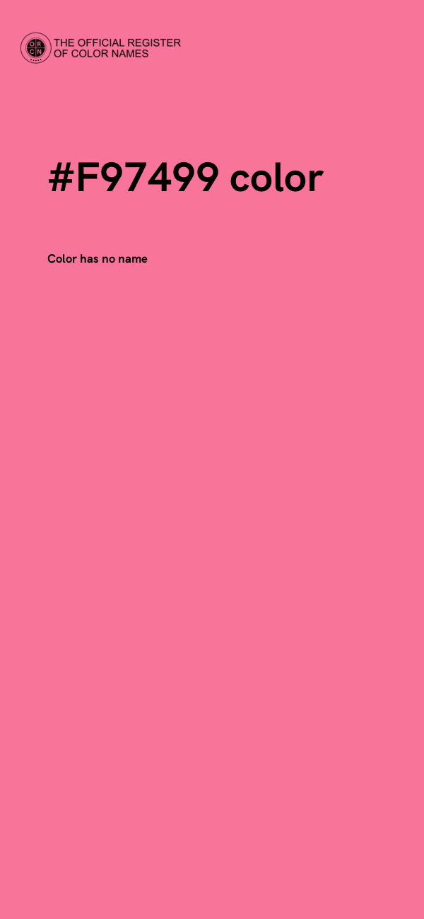 #F97499 color image
