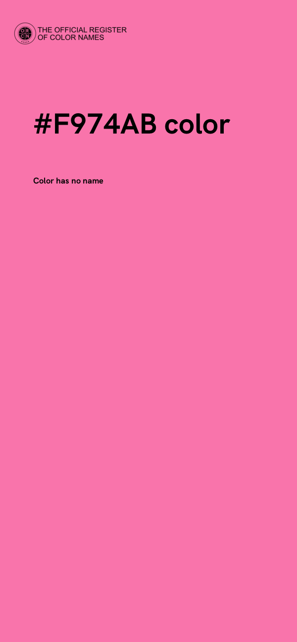 #F974AB color image