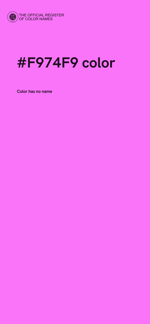 #F974F9 color image