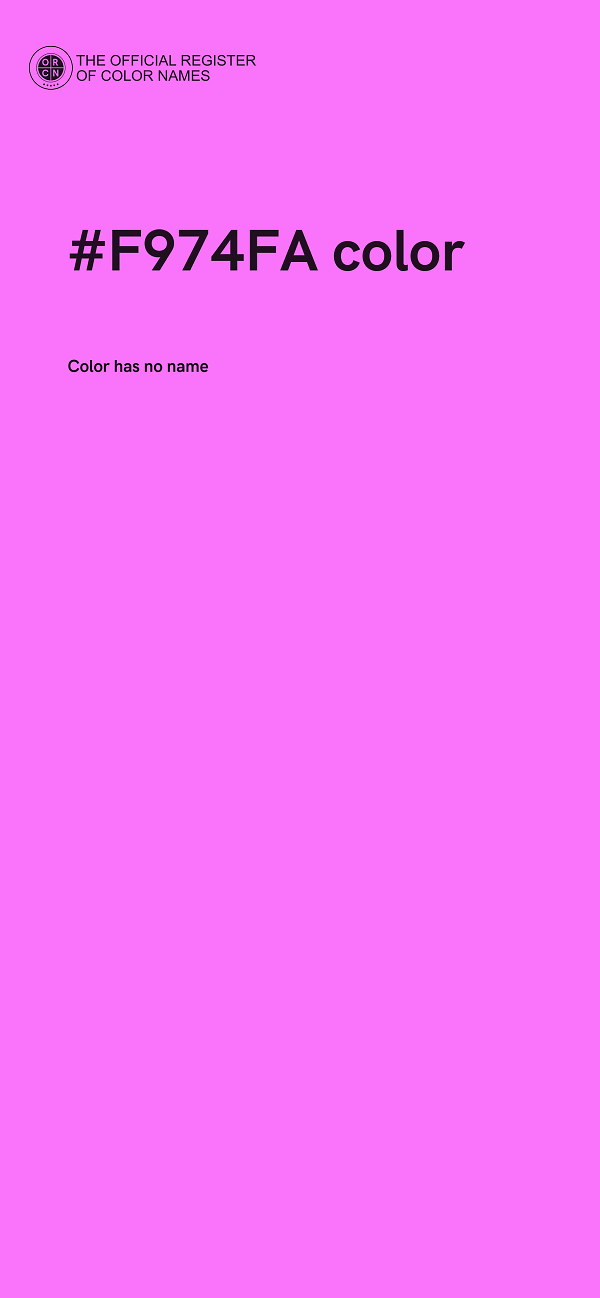 #F974FA color image