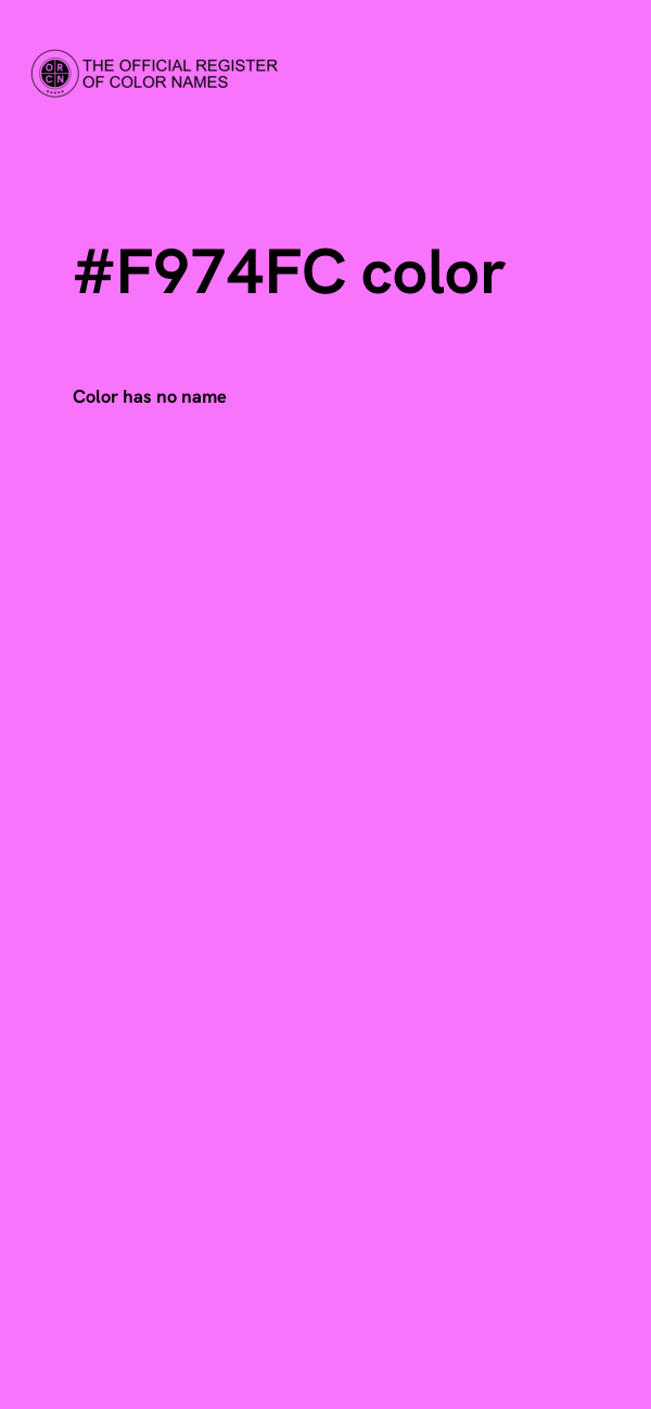 #F974FC color image