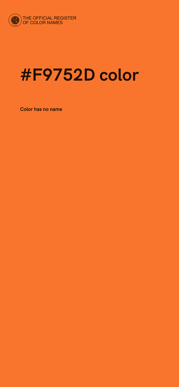 #F9752D color image