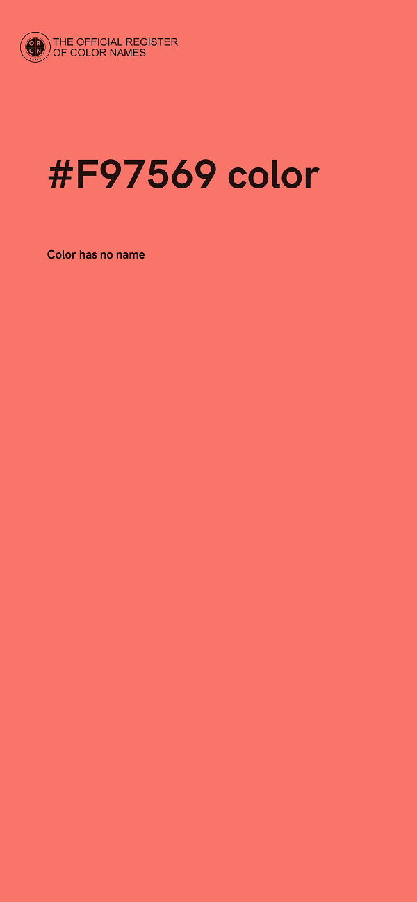 #F97569 color image