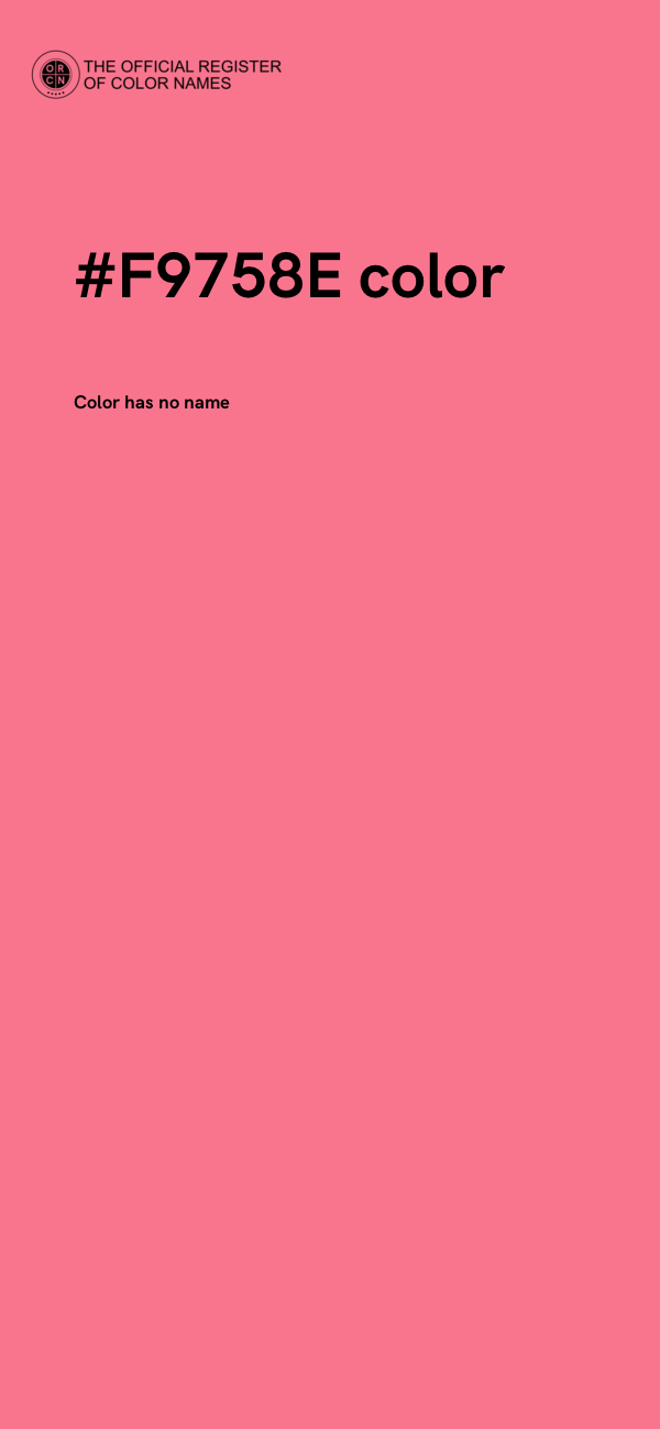 #F9758E color image