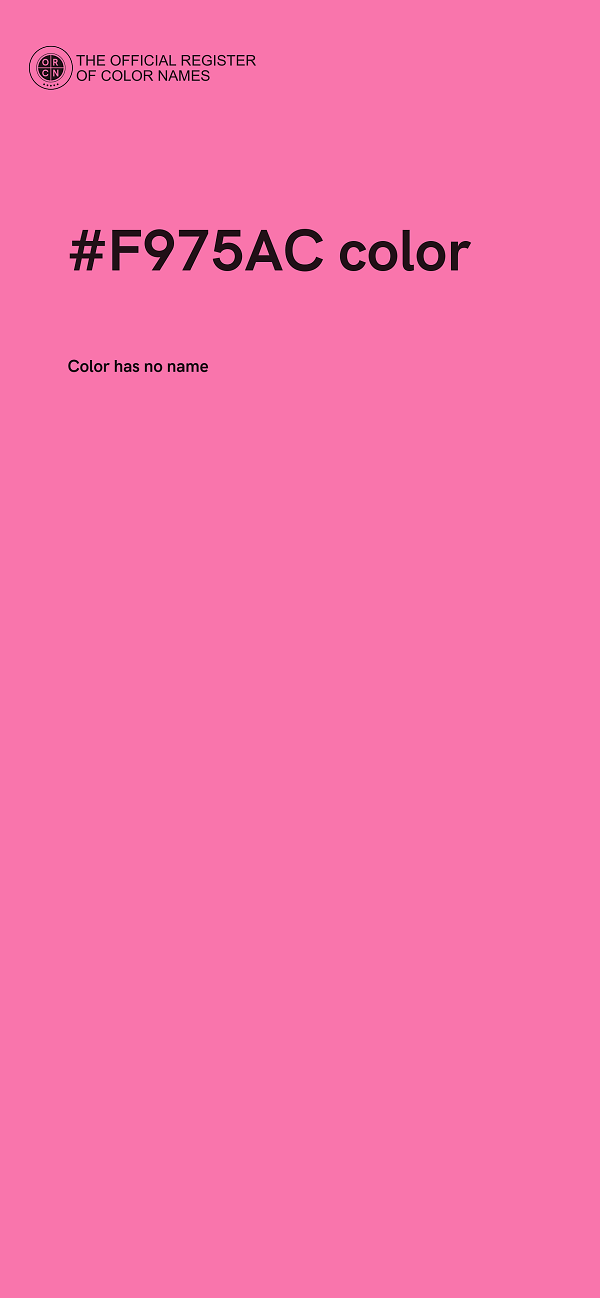 #F975AC color image