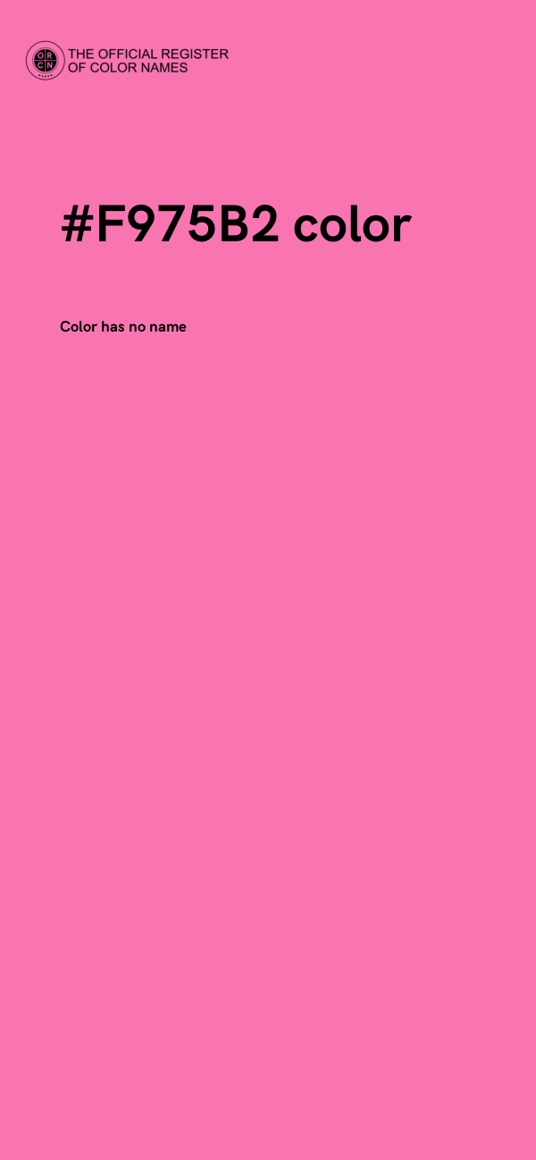 #F975B2 color image
