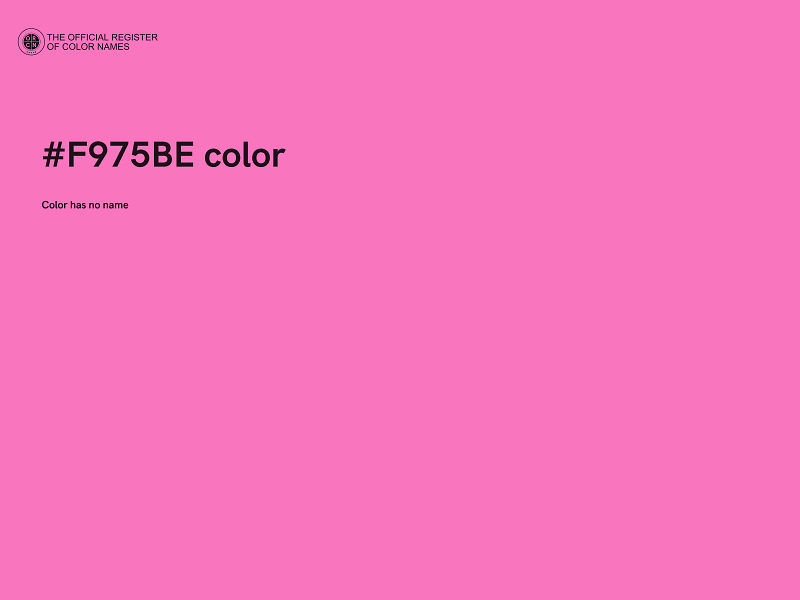 #F975BE color image