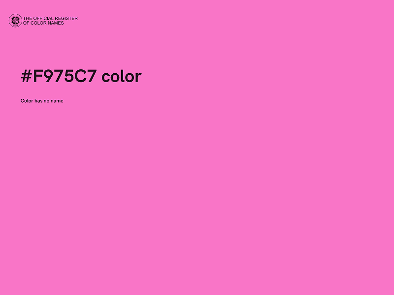 #F975C7 color image