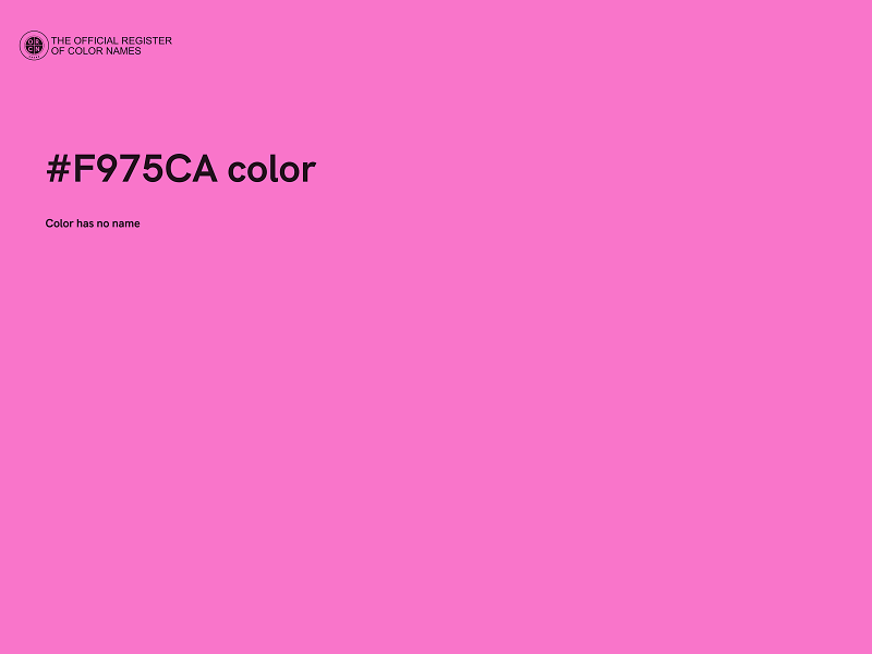 #F975CA color image