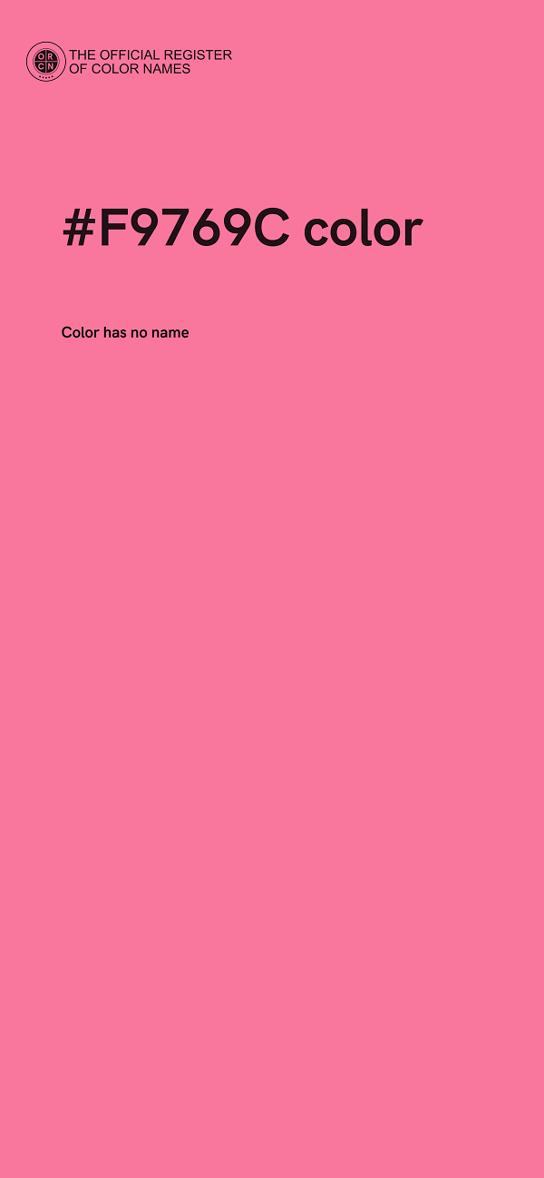 #F9769C color image
