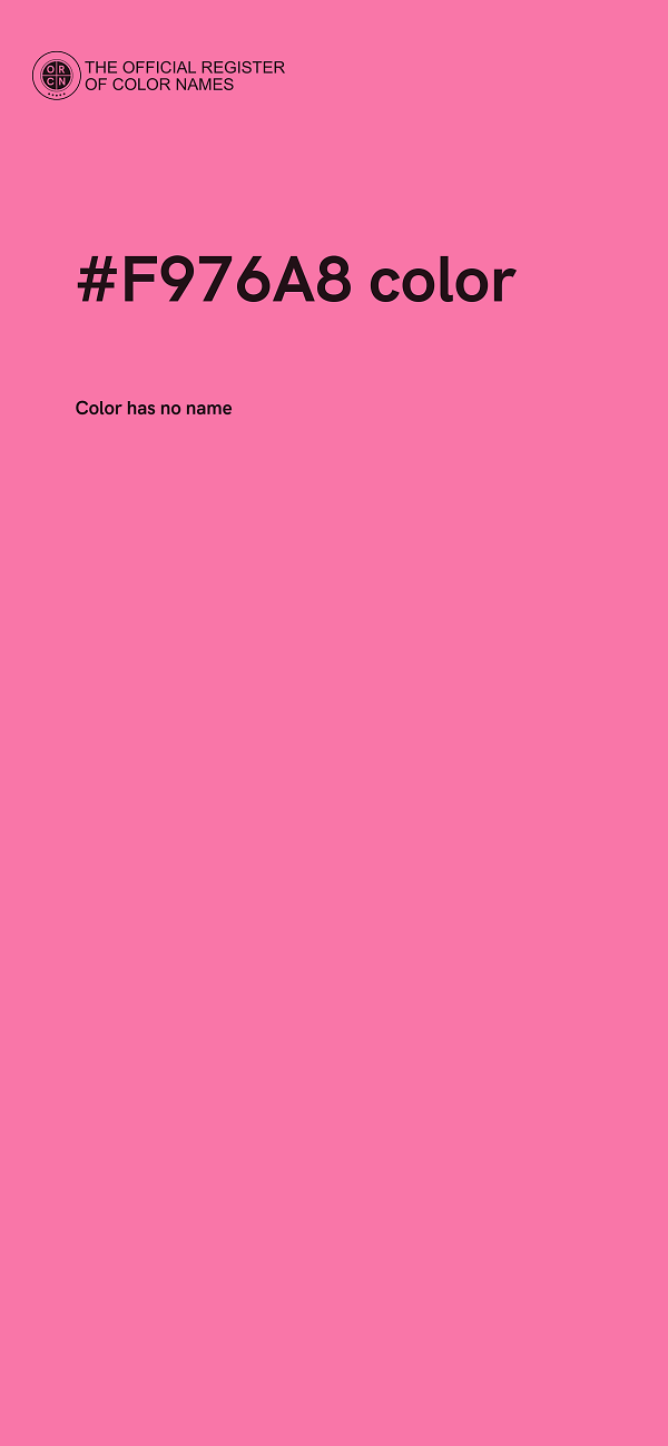#F976A8 color image
