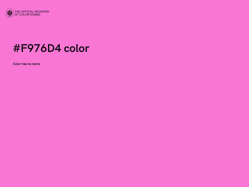 #F976D4 color image