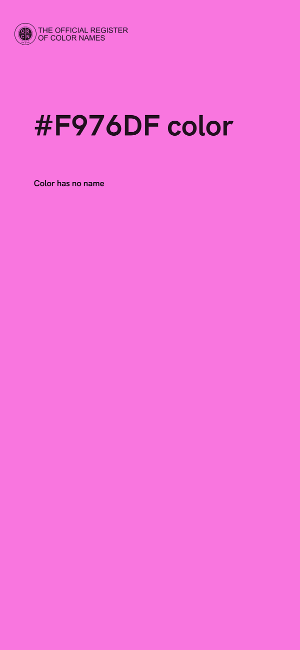 #F976DF color image