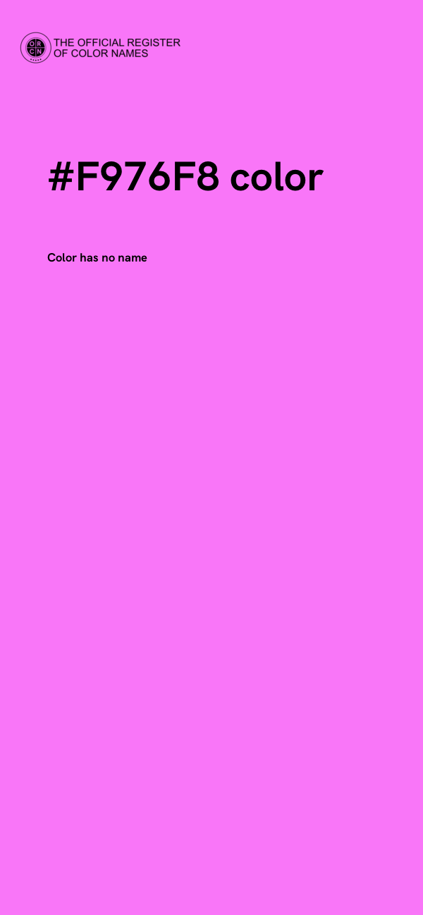 #F976F8 color image