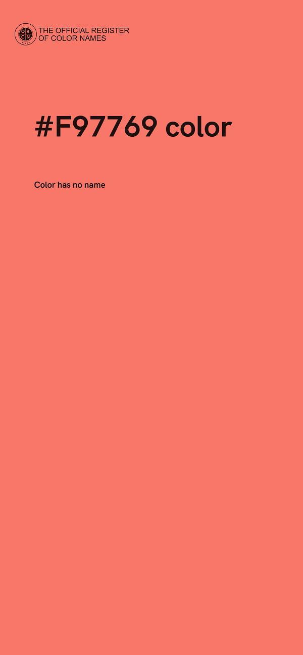 #F97769 color image