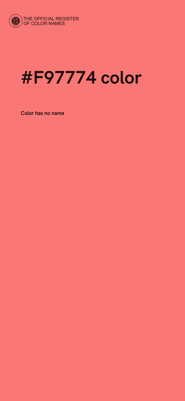 #F97774 color image