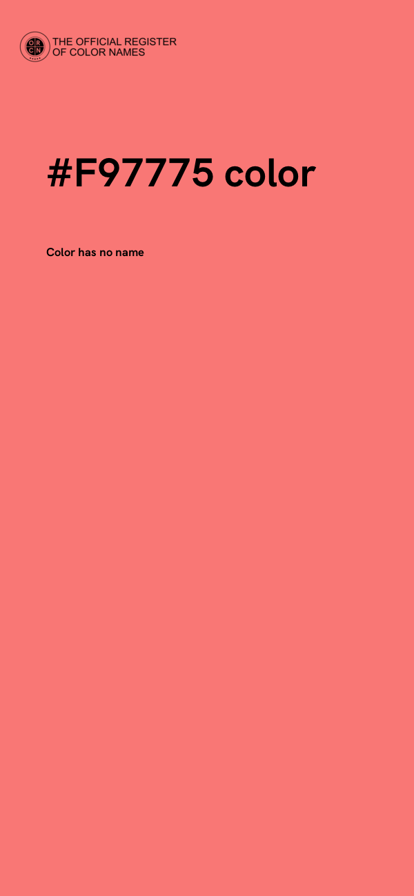 #F97775 color image