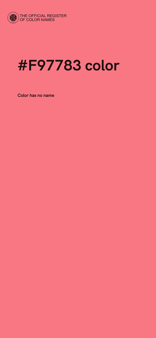 #F97783 color image