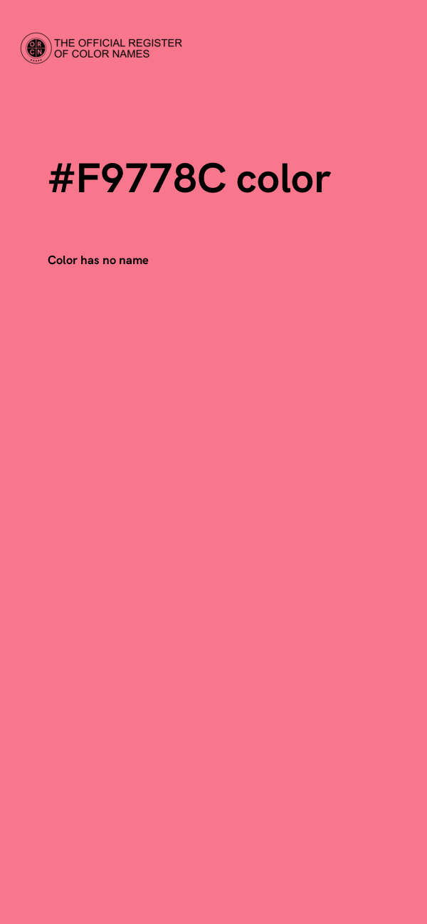 #F9778C color image