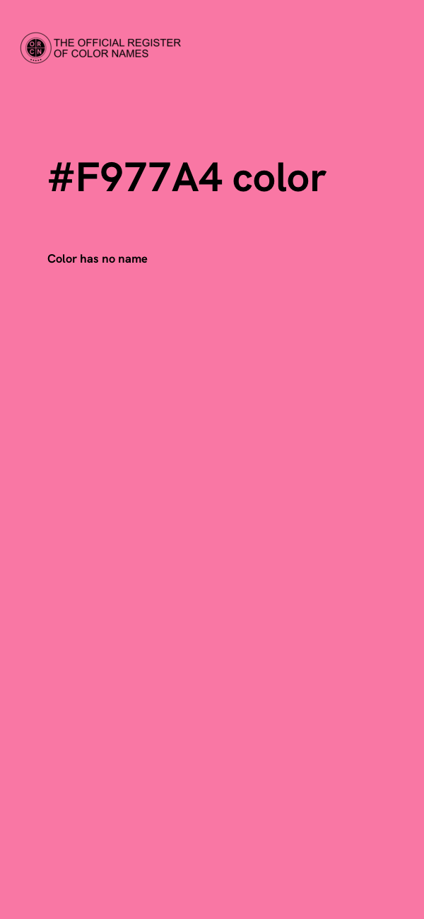 #F977A4 color image