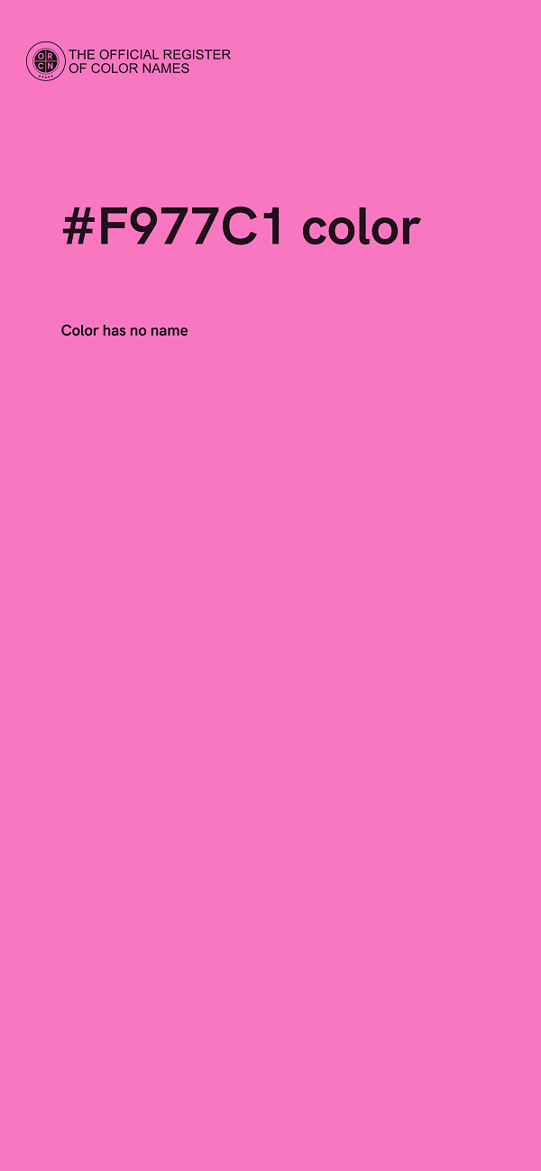 #F977C1 color image