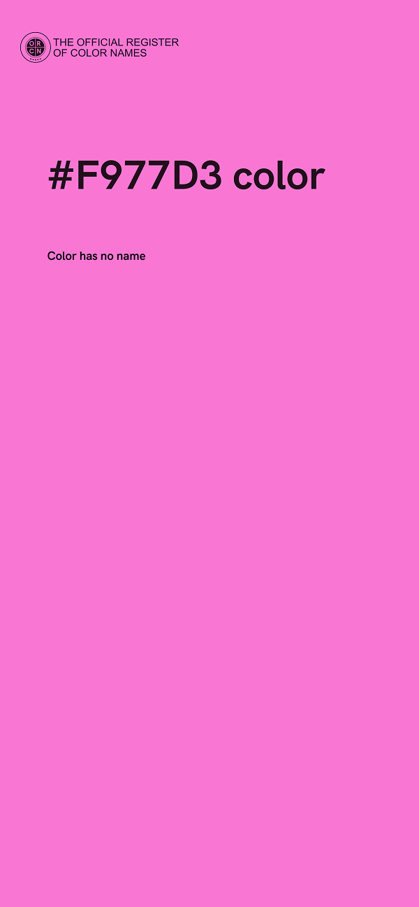 #F977D3 color image