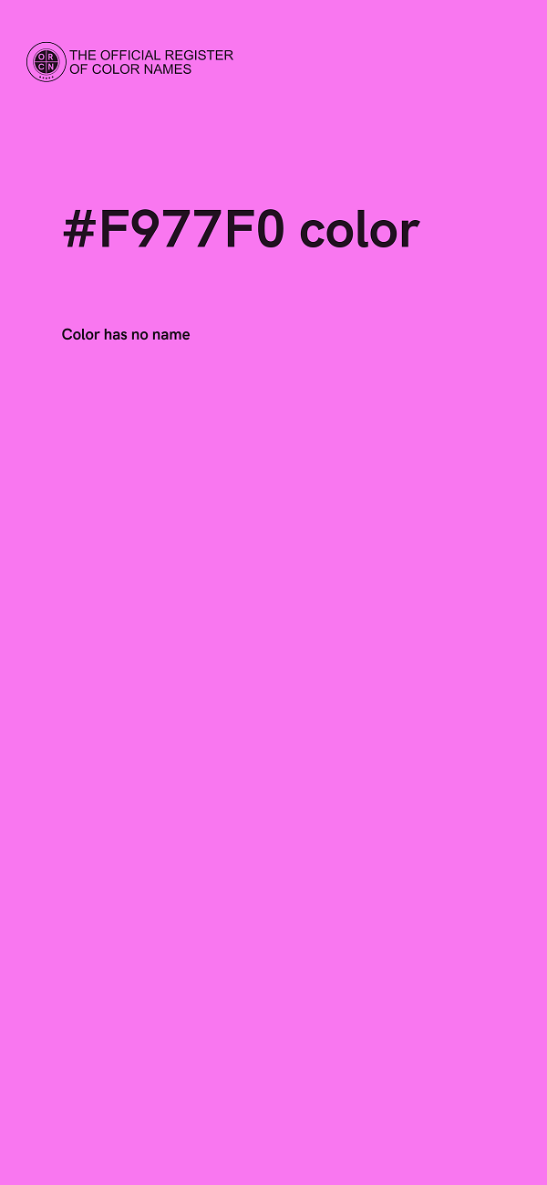 #F977F0 color image