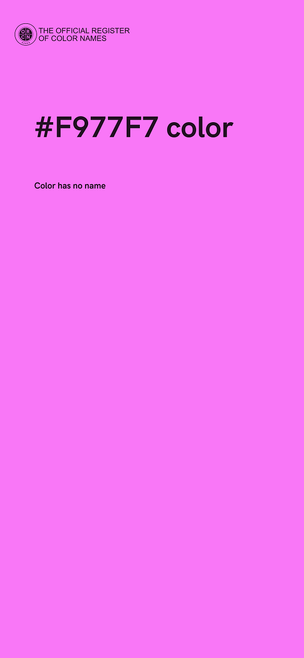#F977F7 color image