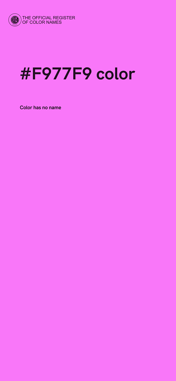 #F977F9 color image