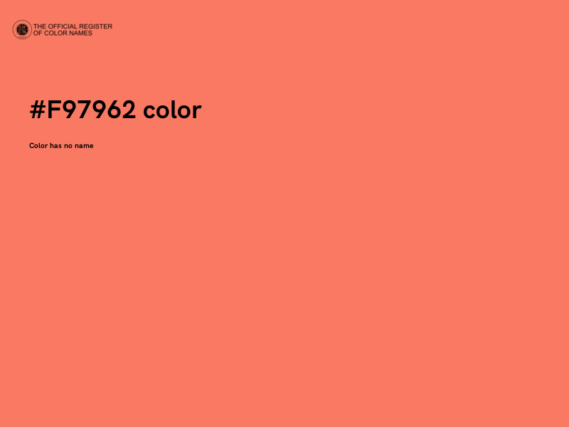 #F97962 color image
