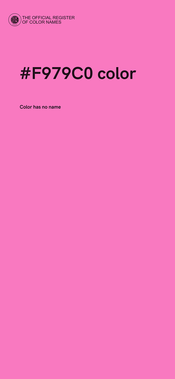 #F979C0 color image