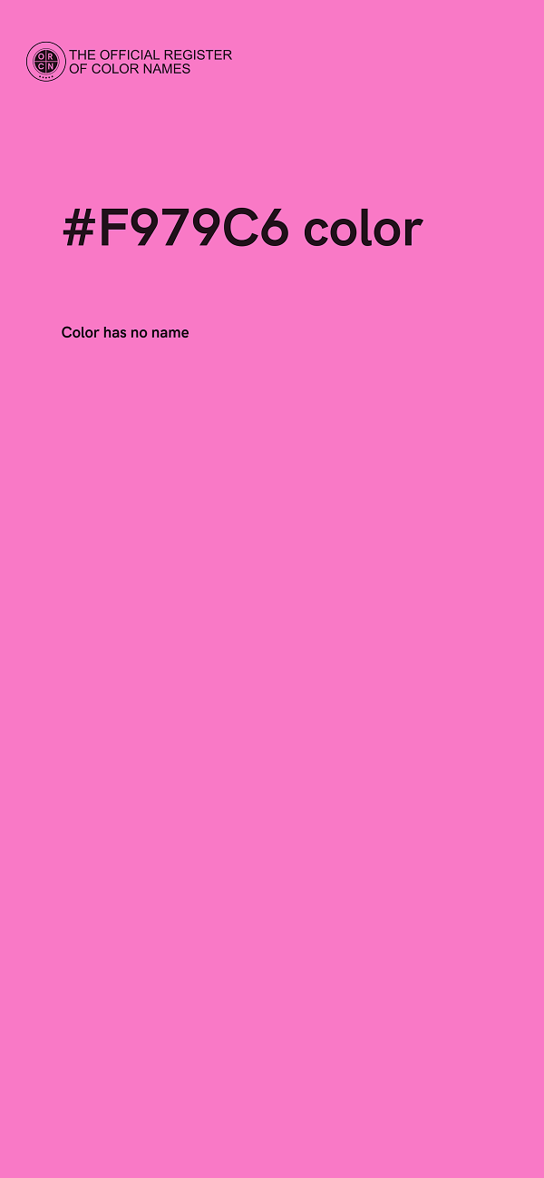 #F979C6 color image