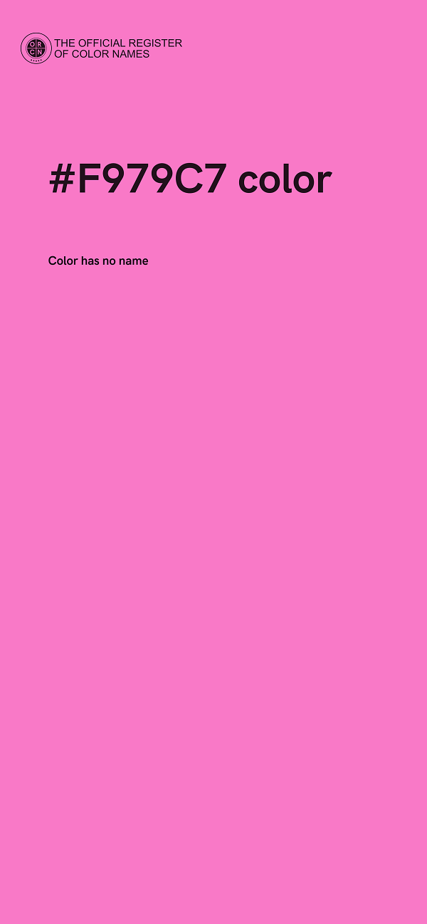 #F979C7 color image