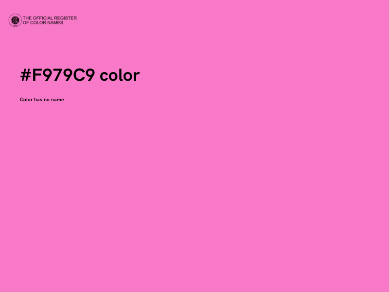 #F979C9 color image