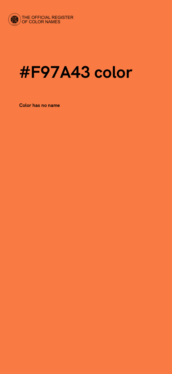 #F97A43 color image