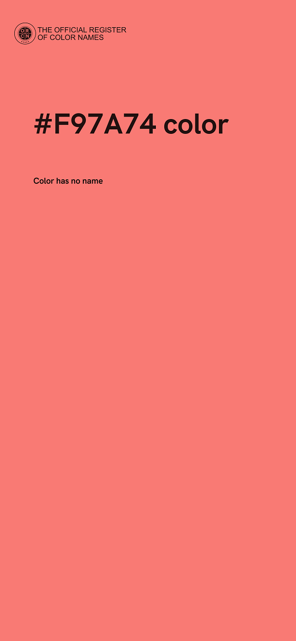 #F97A74 color image
